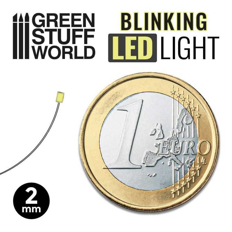 BLINKING LEDs - RED - 2mm - Greenstuff World BLINKING LEDs - RED - 2mm - Greenstuff World
