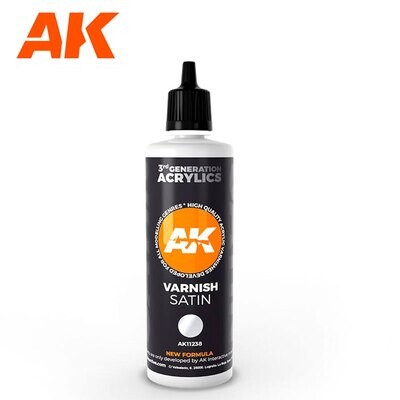 Satin Varnish-(3rd-Generation)-(100mL) - AK Interactive