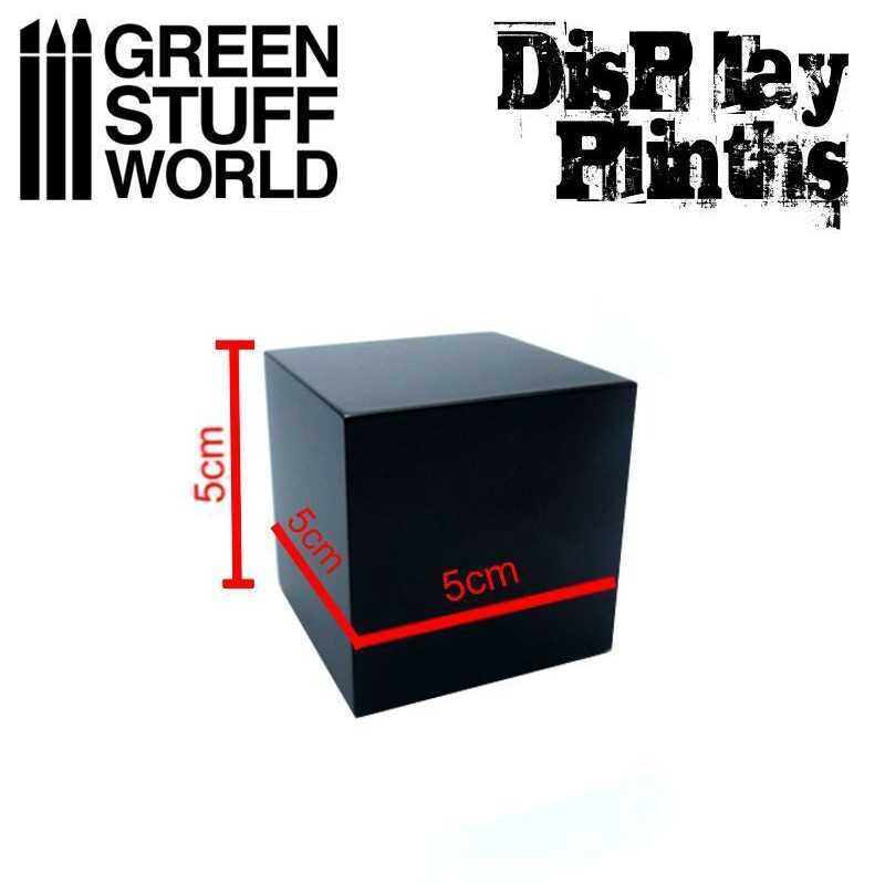 Display Block 5x5 cm Black - Ausstellungssockel - Greenstuff World