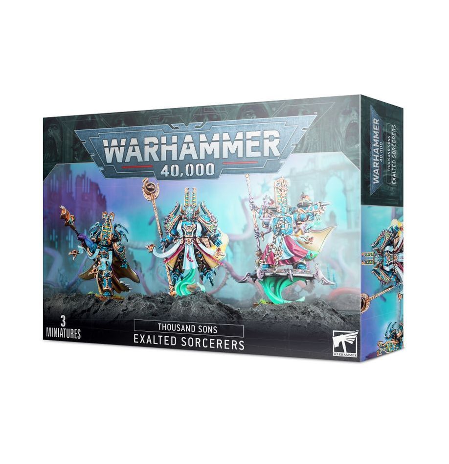 THOUSAND SONS EXALTED SORCERERS Erhabene Hexer - Warhammer 40.000 - Games Workshop THOUSAND SONS EXALTED SORCERERS Erhabene Hexer - Warhammer 40.000 - Games Workshop
