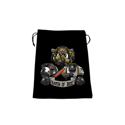 Premium Black Dice Bag - Knights Templar - Baron of Dice