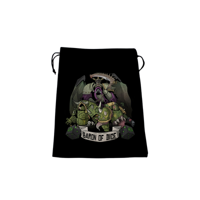 Premium Black Dice Bag - Plague - Baron of Dice
