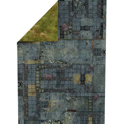 Fallen City 72”x48” / 183x122 cm - mat for wargames  - Playmats Spielmatte