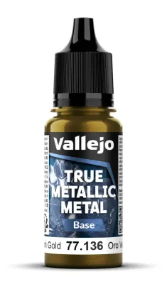 Greenish Gold 18 ml - True Metallic Metal Base - Vallejo