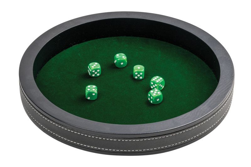 Kunstleder, 300 mm Dice Tray - Würfelbrett