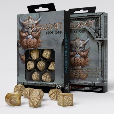 Dwarven Dice Set: Gold Dice Set (7) - Q-Workshop