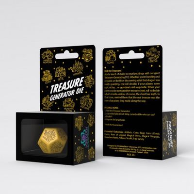 Treasure Generator Die: Yellow&Black - Q-Workshop