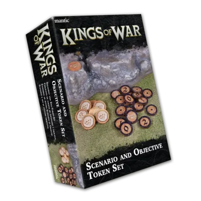 Kings of War Game Accessories Set - Scenario and Objective Token Set