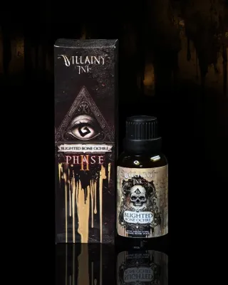 Villainy Ink Enamel - Blighted Bone Ochre V3.0 (30 mL) - Grimdark Compendium