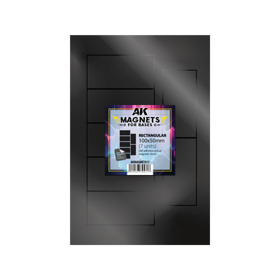 AK Vorgeschnittene Magnete - Rechteckig 100 x 50mm  - AK Interactive