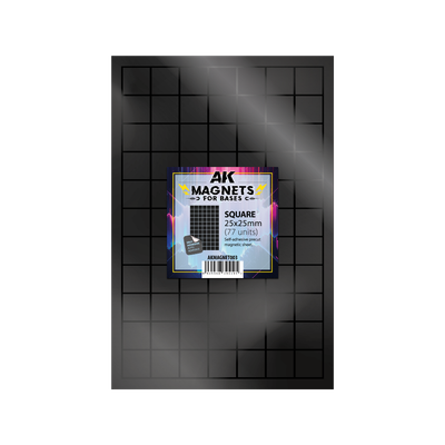 AK Vorgeschnittene Magnete - Quadrate 25 x 25mm  - AK Interactive