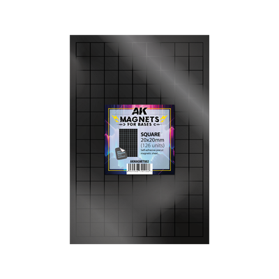 AK Vorgeschnittene Magnete - Quadrate 20 x 20mm  - AK Interactive