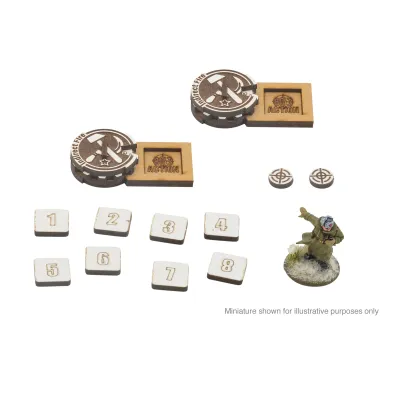 Bolt Action MDF Artillery Zeroing In Markers - Soviet Union- Bolt Action