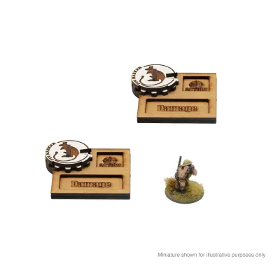Bolt Action MDF Vehicle Pin Markers - British 8th Army 'Desert Rats' - Bolt Action