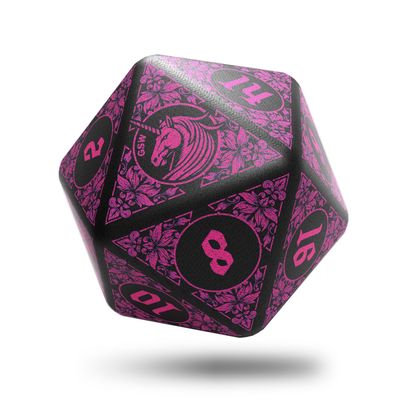 Anti Stress Würfel D20 - Einhorn - Squishy Dice D20