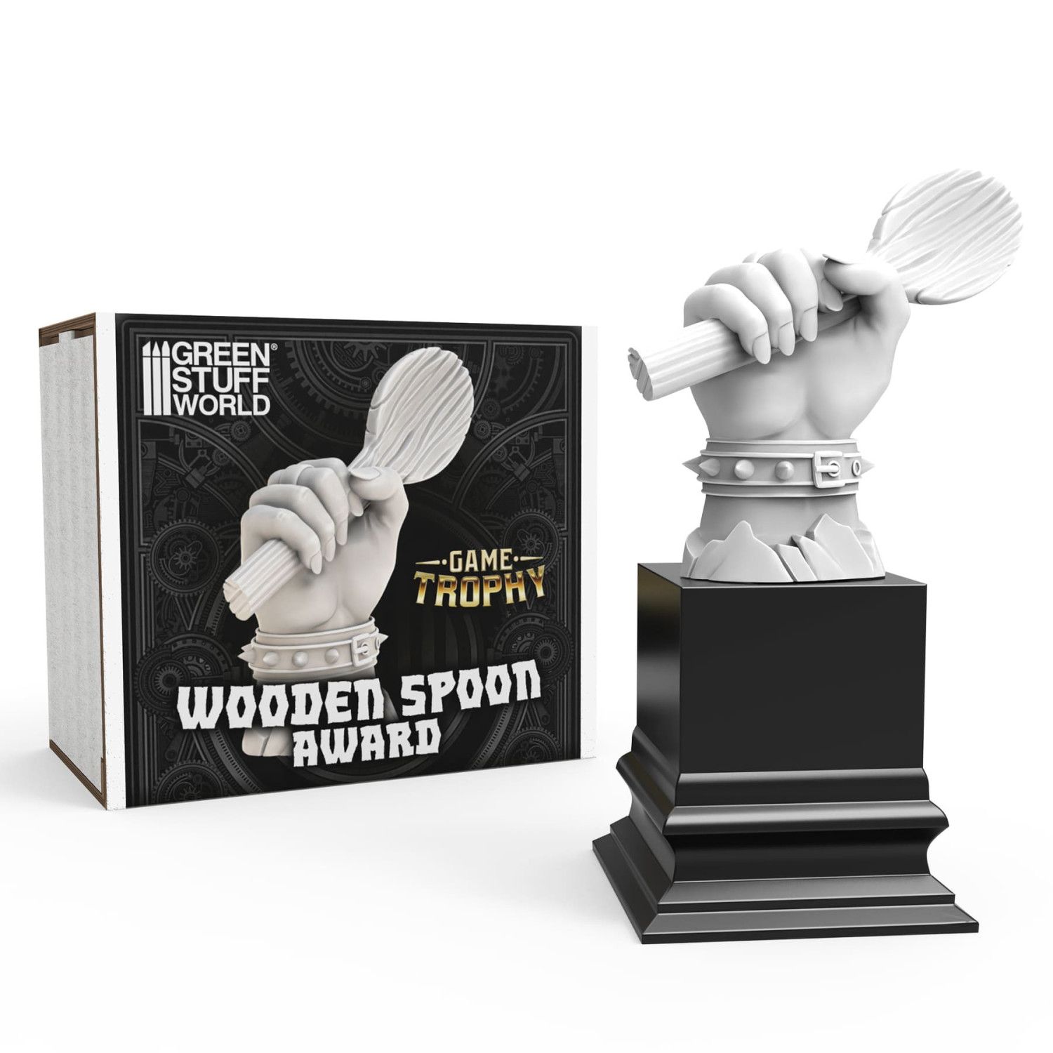 3D Printed Set - Holzlöffel-Auszeichnung Wooden Spoon Award - Greenstuff World