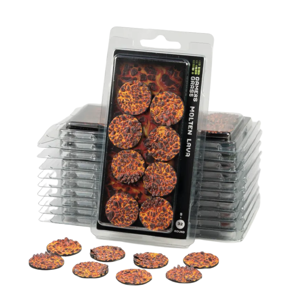 Molten Lava Round 32mm (x8) - Gamers Grass
