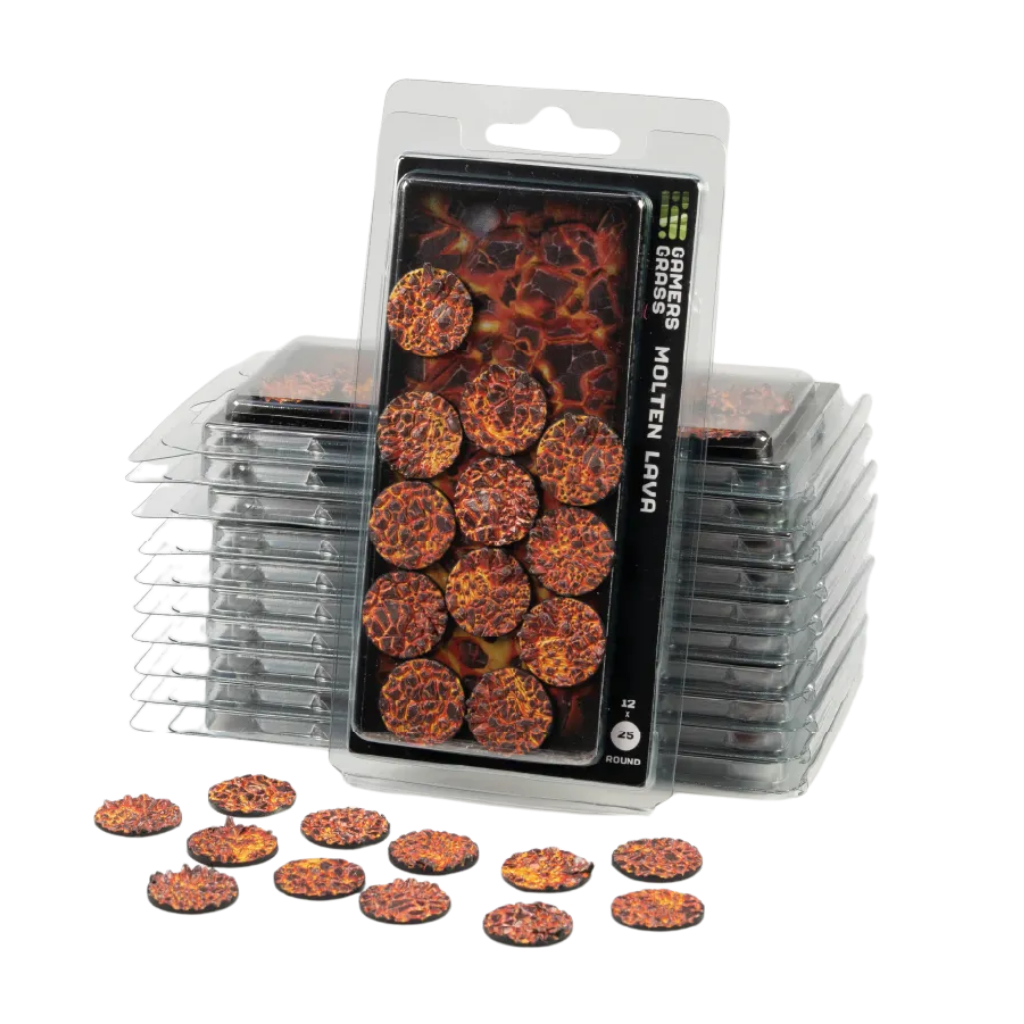 Molten Lava Round 25mm (x12) - Gamers Grass