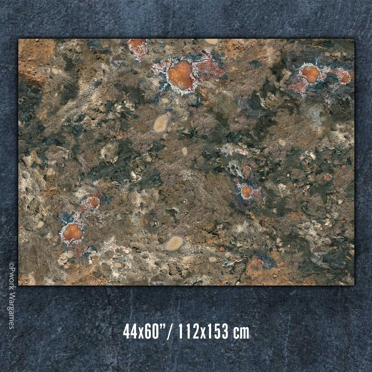 Trench Warfare 44x60 - Wargames Terrain Mat - Rubber Neoprene - PWork Wargames Spielmatte