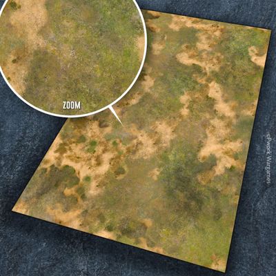 Mediterranean- 4x6 - Wargames Terrain Mat - Rubber Neoprene - PWork Wargames Spielmatte