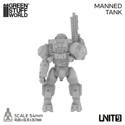 UNIT9 figures - Manned Tank 54mm - Greenstuff World