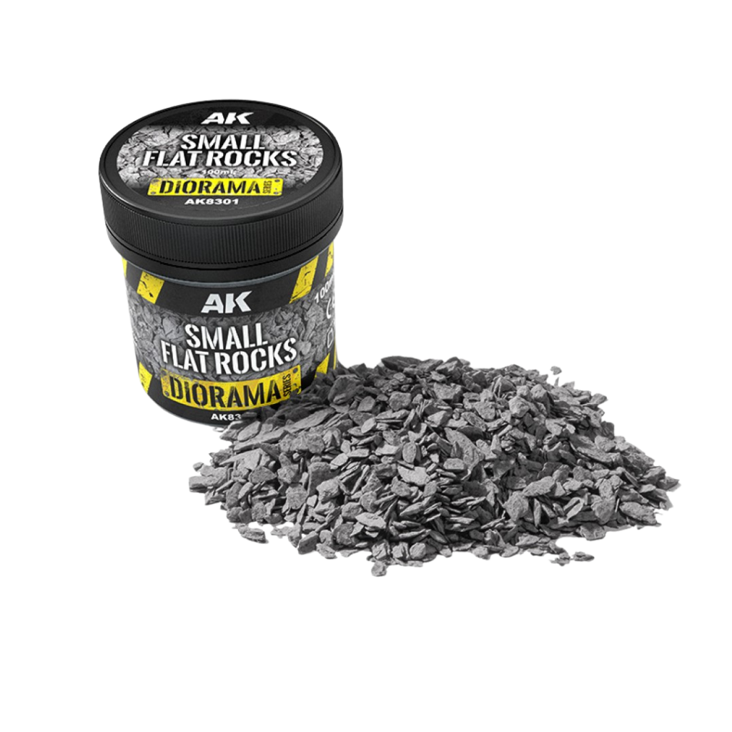 Small Flat Rocks - 100ml - Diorama - AK Interactive
