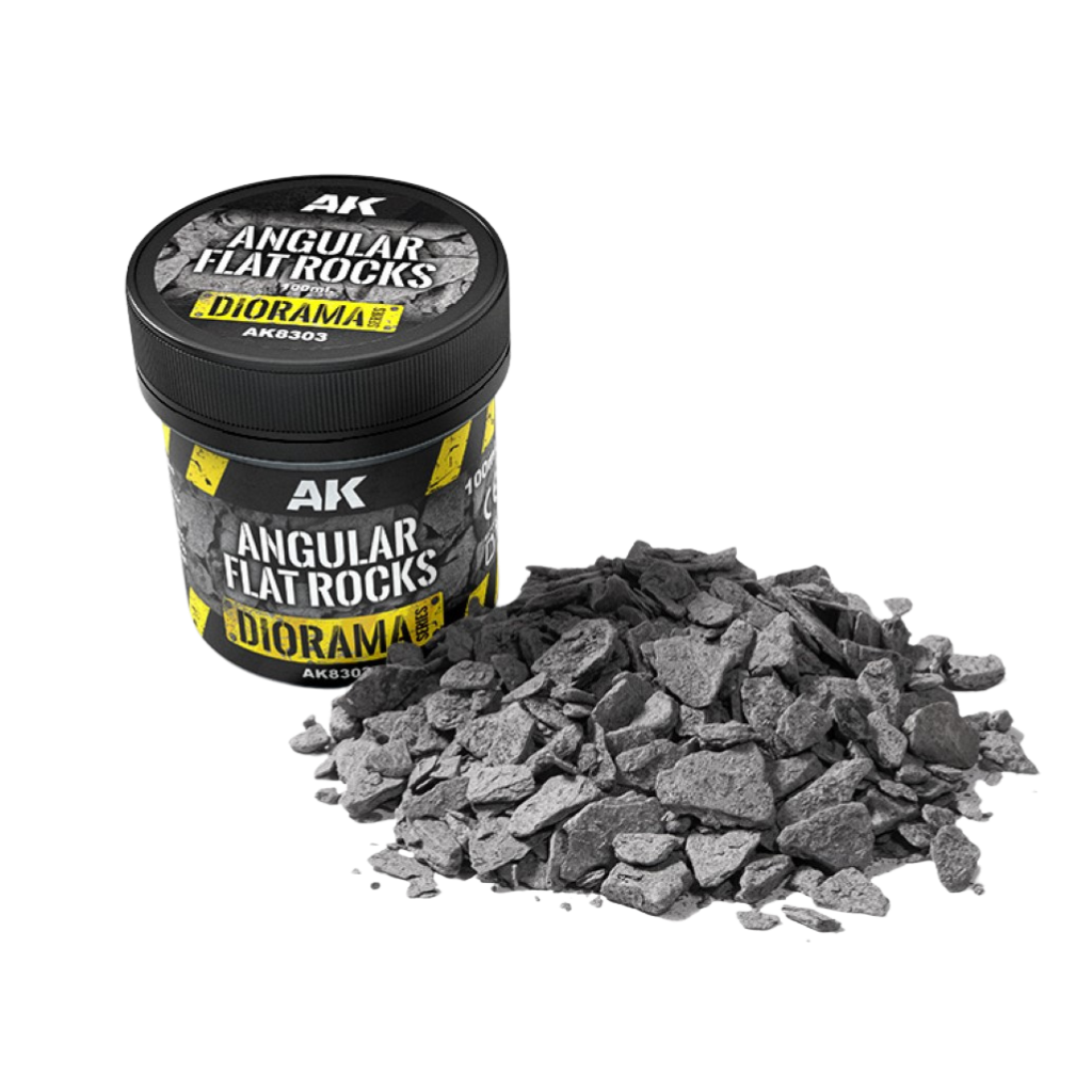 Angular Flat Rocks - 100ml - Diorama - AK Interactive