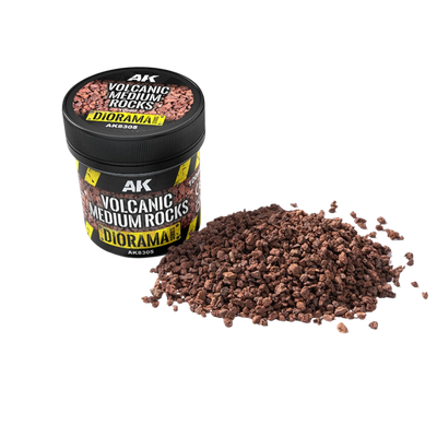 Volcanic Medium Rocks - 100ml - Diorama - AK Interactive