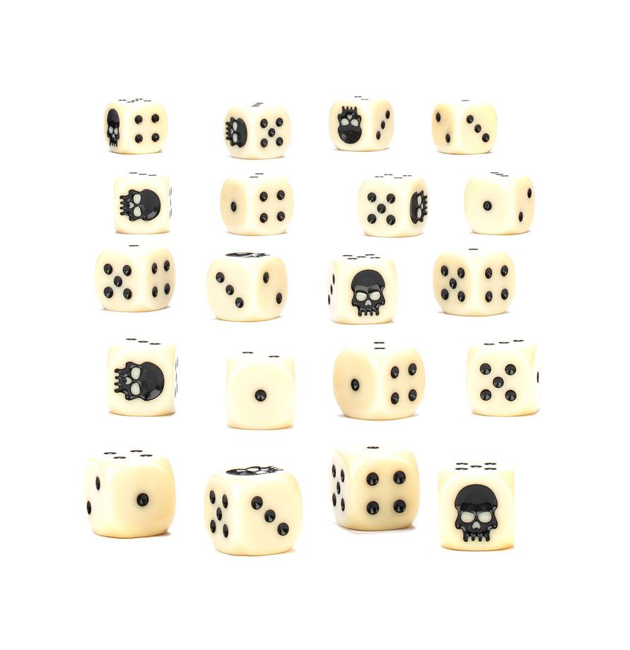 Warhammer-Würfel Dice D6 (20) Ivory - Games Workshop