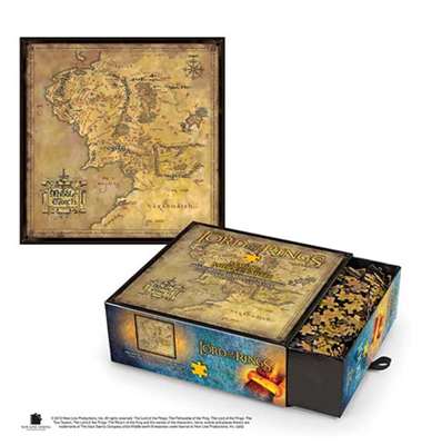 The Lord of the Rings - Middle Earth's Map Puzzle (1000 pcs) - Herr der Ringe