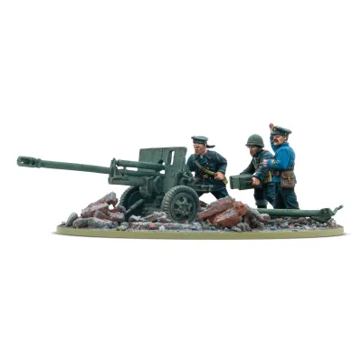 ZiS-3 DIvisional Gun with Soviet Naval Brigade Crew - Bolt Action - Warlord Games