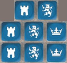 SAGA Mittelalter Würfel (Blau) (8) Dice SAGA Mittelalter Würfel (Blau) (8) Dice