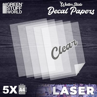 Wasserschiebe Abziehbilder - Waterslide Decals - Laser Transparent - Greenstuff World