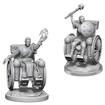 D&D Wizkids - Human Clerics Wheelchair - Nolzur