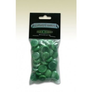 Opaque Gaming Counters - Jade Green (30 pcs)