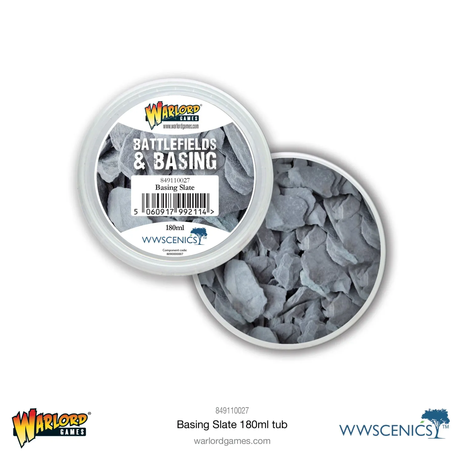 Battlefields & Basing: Basing Slate (180ml) - Warlord Scenics - Warlord Games Battlefields & Basing: Basing Slate (180ml) - Warlord Scenics - Warlord Games