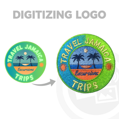 Digitize Business Logo for Stitching