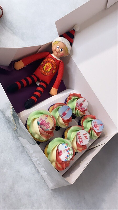 Elf Arrival Cupcake Box