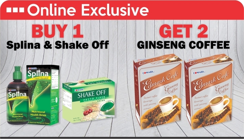 Buy 1 Splina &amp; Shake Off Get 2 Ginseng Coffee