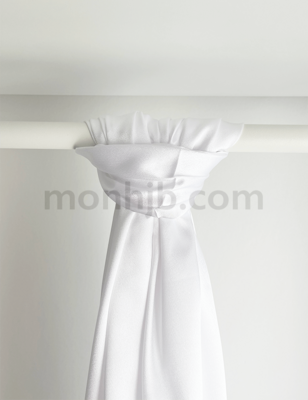 Satin premium blanc