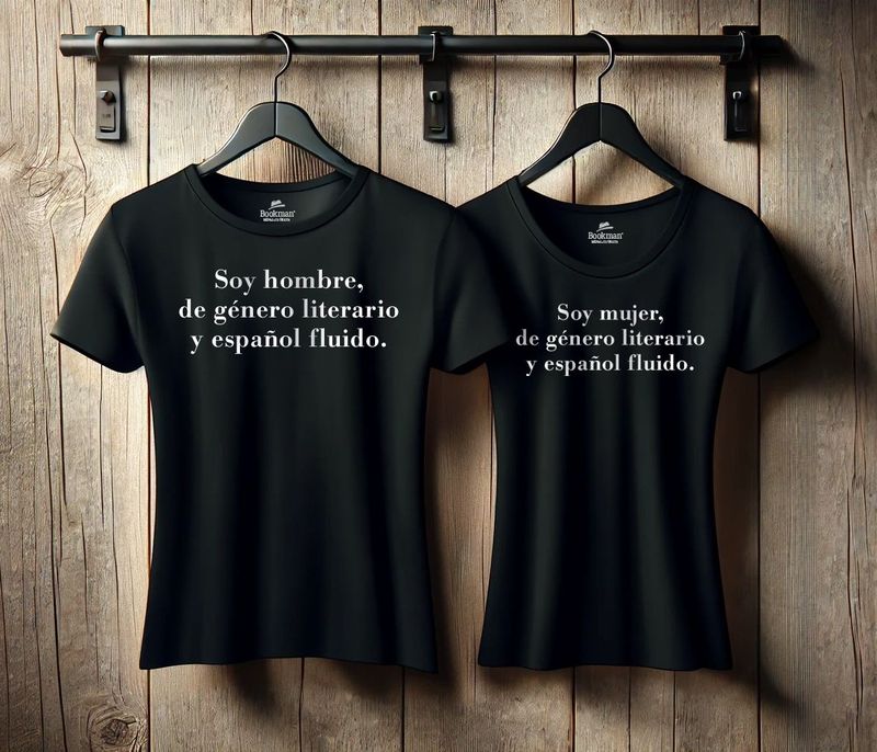 CAMISETA BOOKMAN  GÉNERO LITERARIO CON ENVÍO GRATUITO