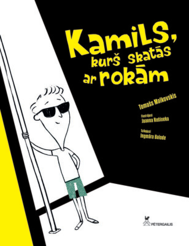 Kamils, kurš skatās ar rokām. Grāmata nav pieejama.