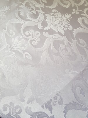 Napron 90x90 cm, brocart alb