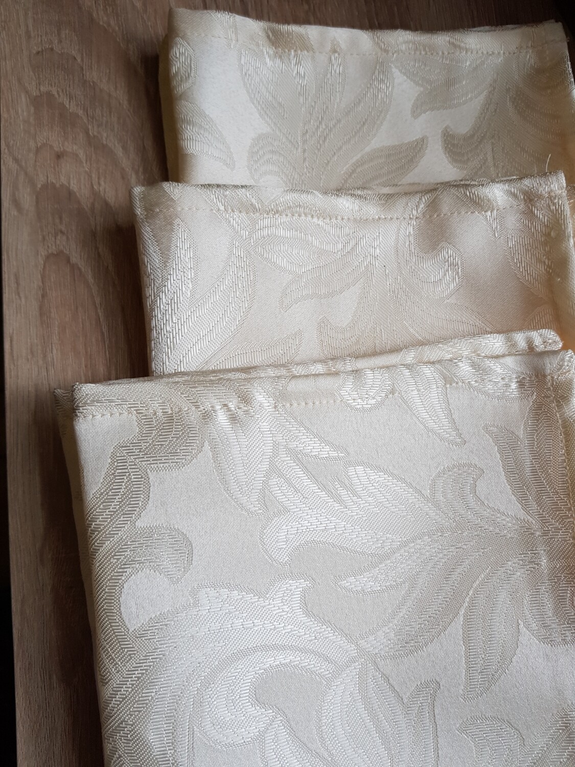 Servet brocart ivory crem 35x35 cm