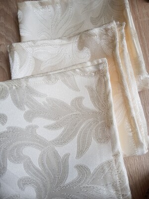 Servet brocart ivory crem 35x35 cm