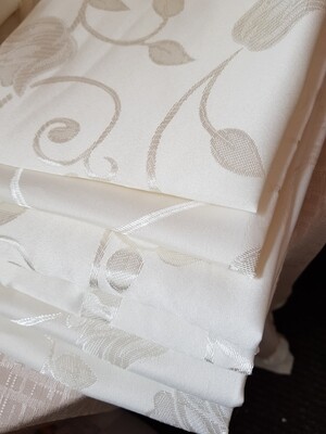 Servet brocart ivory model lalea, 30x30 cm