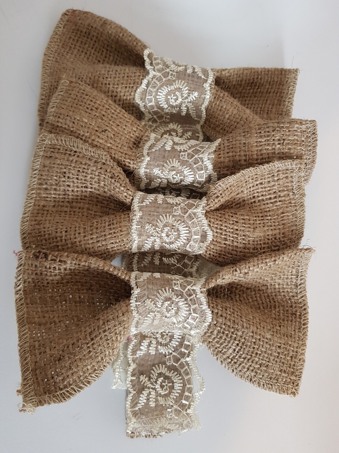Set 4 fundite panza sac cu dantela (iuta)