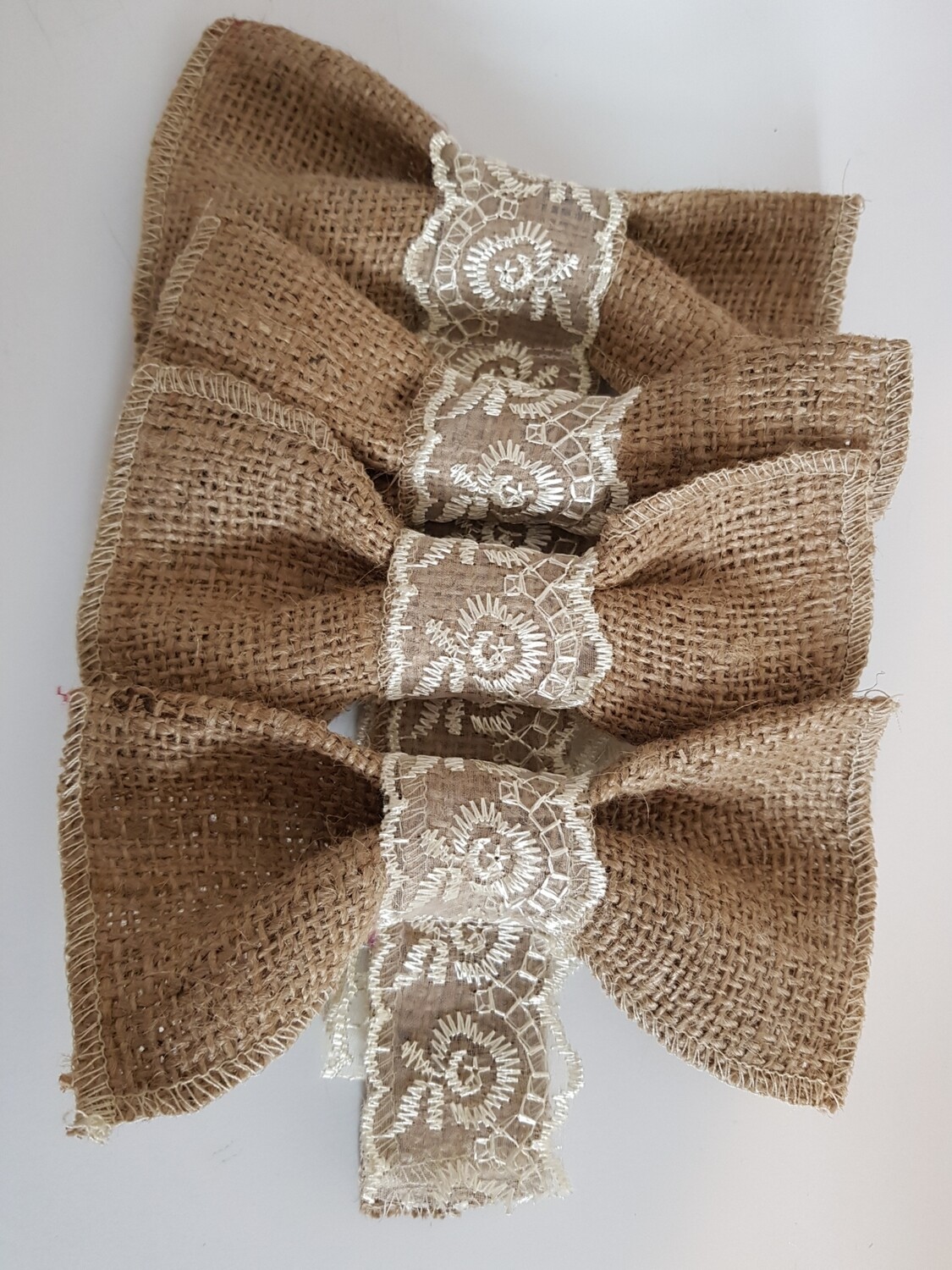 Set 4 fundite panza sac cu dantela (iuta)