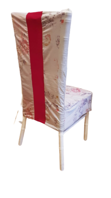 Set 4 huse scaun cu accente fucsia