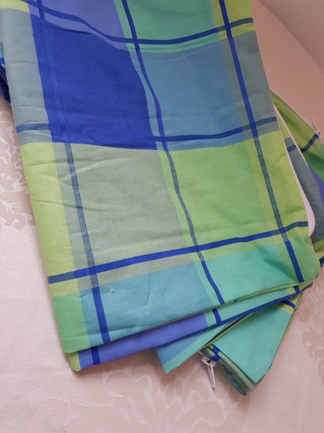 Fata perna verde&amp; albastru